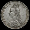 1887 Queen Victoria Jubilee Head Silver Double Florin Obverse