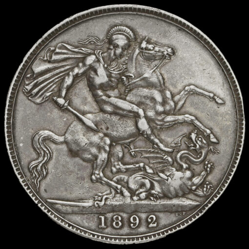 1892 Queen Victoria Jubilee Head Silver Crown Reverse