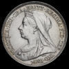 1896 Queen Victoria Veiled Head Silver Sixpence Obverse