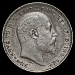 1902 Edward VII Silver Threepence Obverse