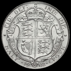 1902 Edward VII Silver Half Crown Reverse