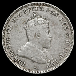 Australia 1910 Edward VII Silver Shilling Obverse