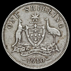 Australia 1910 Edward VII Silver Shilling Reverse