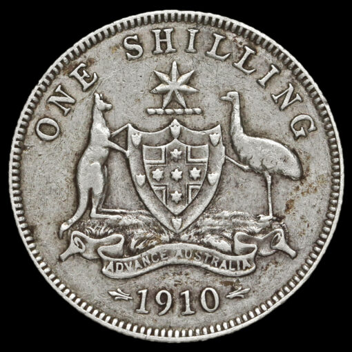 Australia 1910 Edward VII Silver Shilling Reverse