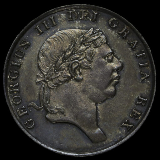 1812 George III Silver Eighteenpence Bank Token Obverse