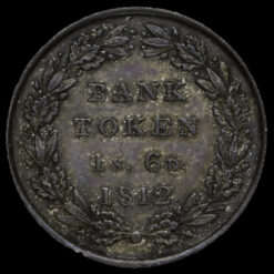 1812 George III Silver Eighteenpence Bank Token Reverse