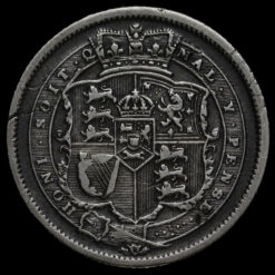 1816 George III Milled Silver Shilling Reverse