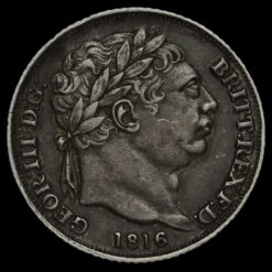 1816 George III Milled Silver Sixpence Obverse
