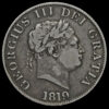 1819 George III Milled Silver Half Crown Obverse