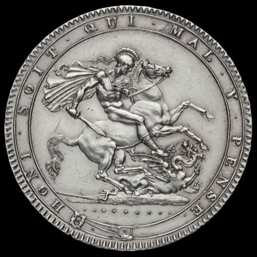 1819 George III Milled Silver LIX Crown Reverse