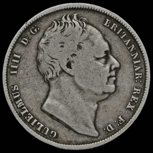1836 William IV Milled Silver Half Crown Obverse