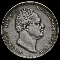 1836 William IV Milled Silver Shilling Obverse