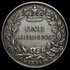 1836 William IV Milled Silver Shilling Reverse