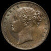 1853 Queen Victoria Young Head Copper Farthing Obverse