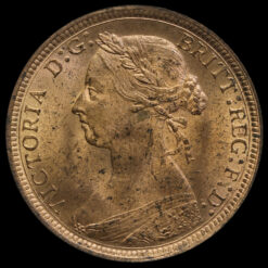 1887 Queen Victoria Halfpenny Obverse