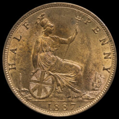 1887 Queen Victoria Halfpenny Reverse