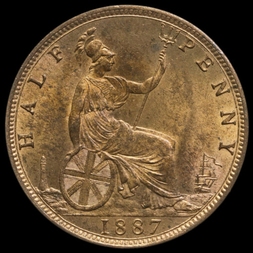 1887 Queen Victoria Halfpenny Reverse
