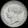 1887 Queen Victoria Young Head Silver Sixpence Obverse