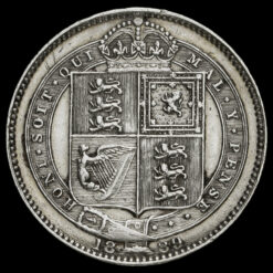 1889 Queen Victoria Jubilee Head Silver Shilling Reverse