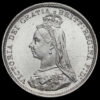 1889 Queen Victoria Jubilee Head Silver Threepence Obverse