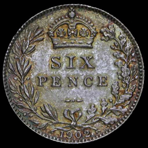 1902 Edward VII Silver Sixpence Reverse