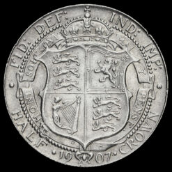 1907 Edward VII Silver Half Crown Reverse