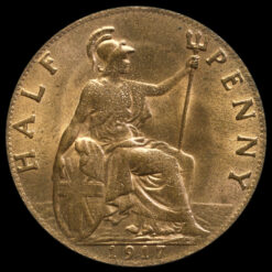 1917 George V Halfpenny Reverse