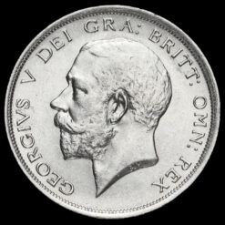 1917 George V Silver Half Crown Obverse