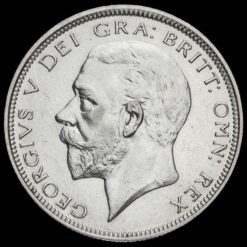 1926 George V Silver Half Crown Obverse