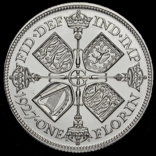 1927 George V Silver Proof Florin Reverse