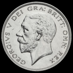 1928 George V Silver Half Crown Obverse