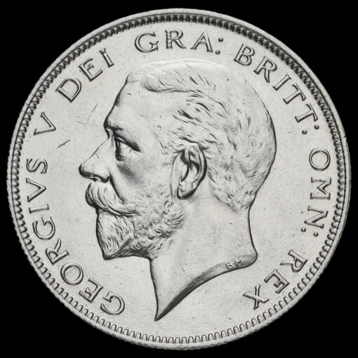 1928 George V Silver Half Crown Obverse