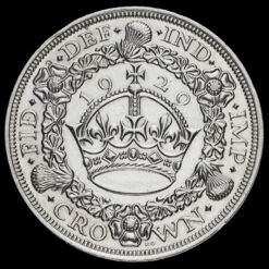 Alternative view of 1929 George V Silver Wreath Crown, Scarce