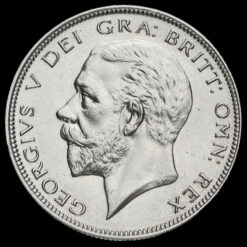 1935 George V Silver Half Crown Obverse
