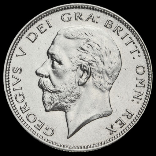 1935 George V Silver Half Crown Obverse