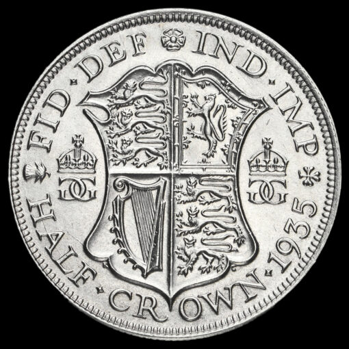 1935 George V Silver Half Crown Reverse