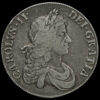 1667 Charles II Early Milled Silver Crown Obverse