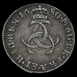1680 Charles II Early Milled Silver Maundy Threepence Reverse