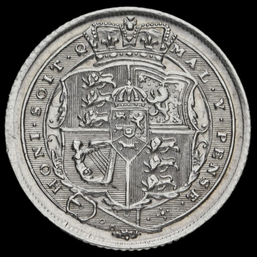 1816 George III Milled Silver Sixpence Reverse