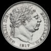 1817 George III Milled Silver Sixpence Obverse