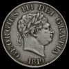 1819 George III Milled Silver Half Crown Obverse