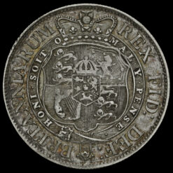1819 George III Milled Silver Half Crown Reverse
