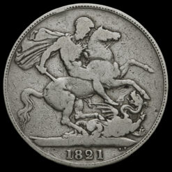 1821 George IV Milled Silver Secundo Crown Reverse