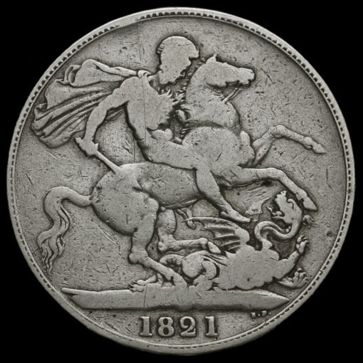 1821 George IV Milled Silver Secundo Crown Reverse