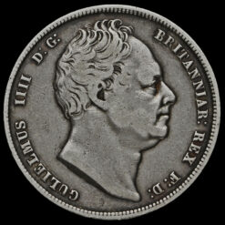 1836 William IV Milled Silver Half Crown Obverse