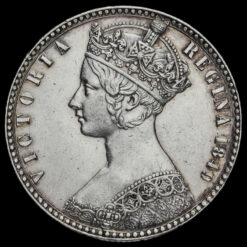 1849 Queen Victoria Godless Florin Obverse