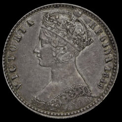 1849 Queen Victoria Godless Florin Obverse