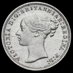 1877 Queen Victoria Young Head Silver Threepence Obverse
