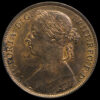 1882 H Queen Victoria Bun Head Penny Obverse