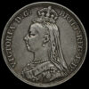 1887 Queen Victoria Jubilee Head Silver Crown Obverse